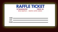 Raffle Ticket Digital Display (16:9) template