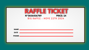 Raffle Ticket Digital Display (16:9) template