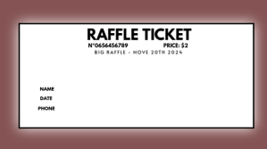 Blanco Raffle Ticket Digital Display (16:9) งานแสดงผลงานแบบดิจิทัล Template