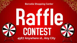 Raffle Ticket  Digital Display template