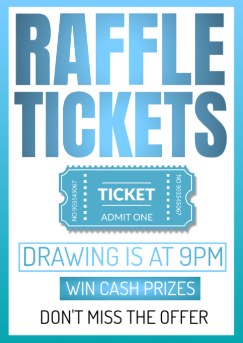 Drawing A Raffle raffle ticket draw Template | PosterMyWall