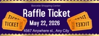 Raffle Ticket Facebook Cover Photo template