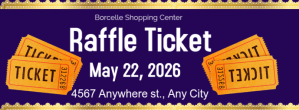 Violet Raffle Event Facebook Cover Photo Template