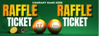 Raffle ticket Facebook cover photo Facebook-Cover template