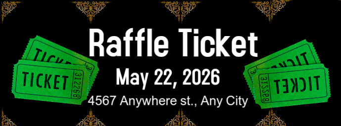 Raffle Ticket  Facebook Cover Photo template
