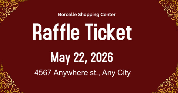 Facebook Raffle Ad Raffle Ticket Facebook Shared Image Template | PosterMyWall