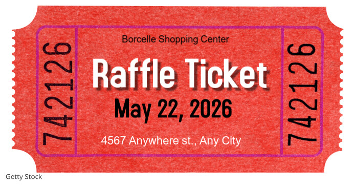 Facebook Raffle Template Raffle Ticket Facebook Shared Image Template | PosterMyWall
