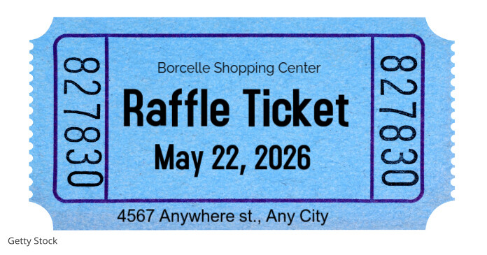 Raffle Ticket Facebook Shared Image template