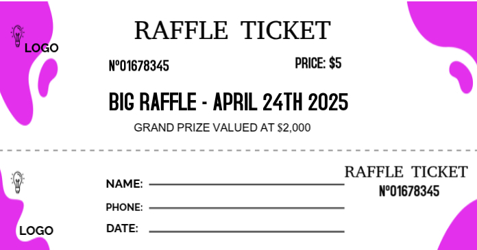 Facebook Raffle Template Raffle Ticket Facebook Post Template | PosterMyWall
