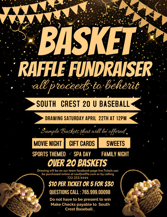 Raffle Ticket Flyer, Template | PosterMyWall