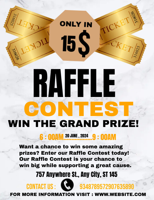 raffle ticket flyer Template PosterMyWall raffle ticket flyer Template PosterMyWall