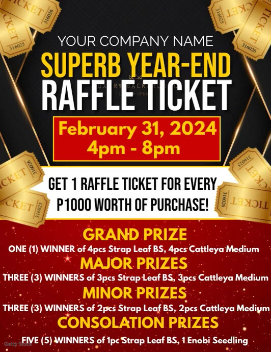 RAFFLE TICKET flyer Template | PosterMyWall