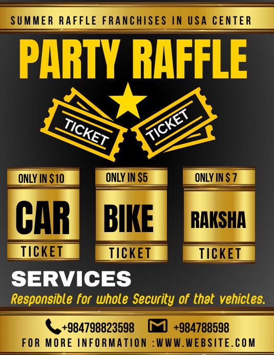 raffle ticket flyer Template PosterMyWall raffle ticket flyer Template PosterMyWall