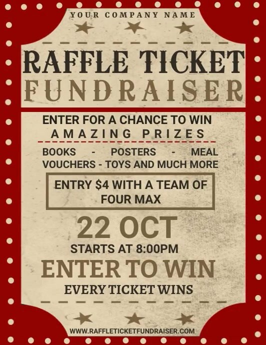 Fancy Raffle Flyer Raffle Ticket Flyer Template | PosterMyWall
