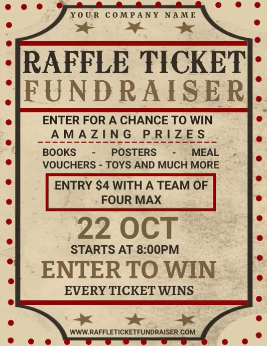 Copy of Raffle Ticket Flyer | PosterMyWall