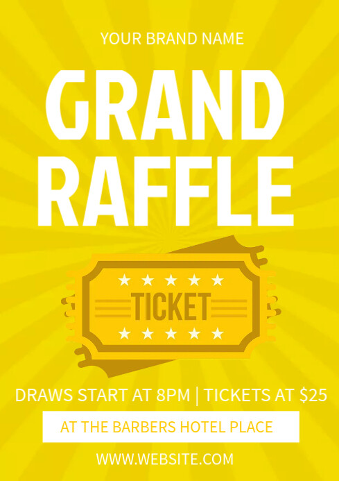 Rifa Raffle Tickets Plantilla de De Boletos de Rifa | PosterMyWall