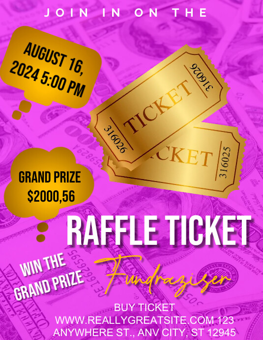 raffle ticket flyers template