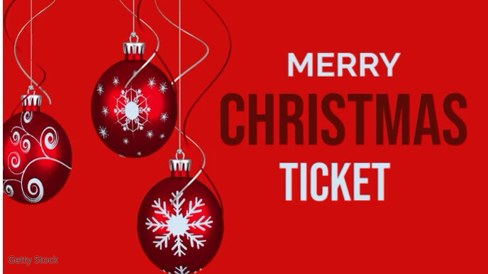 Raffle ticket merry christmas party new template | PosterMyWall