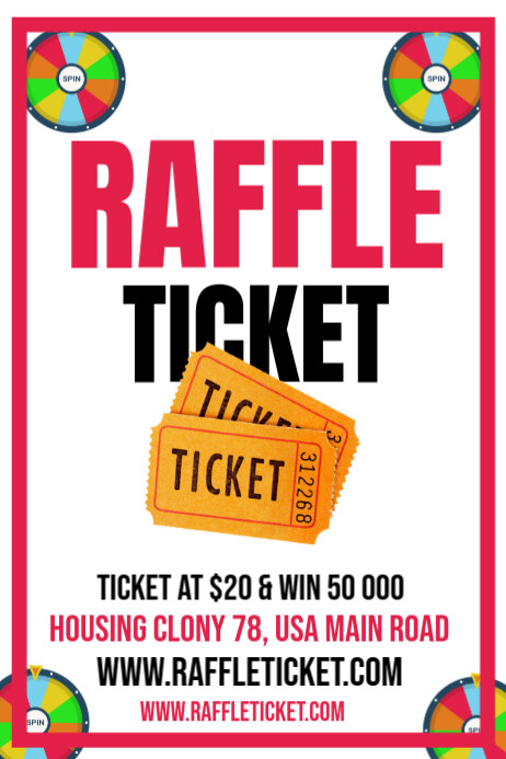 Raffle Ticket Poster Template | PosterMyWall
