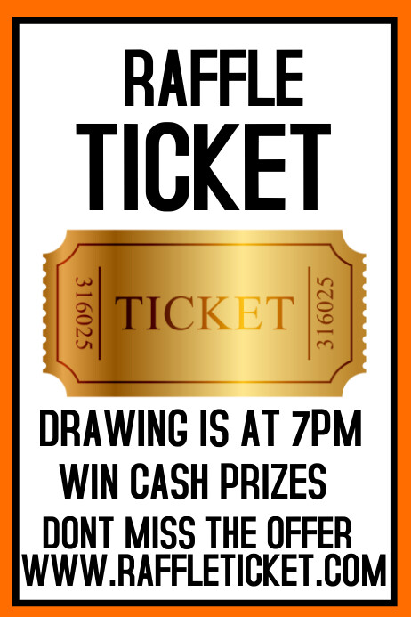 Copy of Raffle Ticket Poster | PosterMyWall