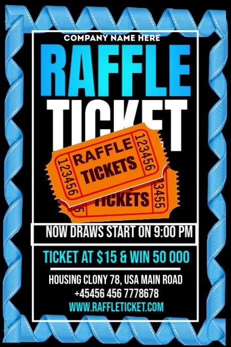 Raffle Ticket Poster Template | PosterMyWall