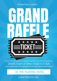 Raffle Ticket template A3