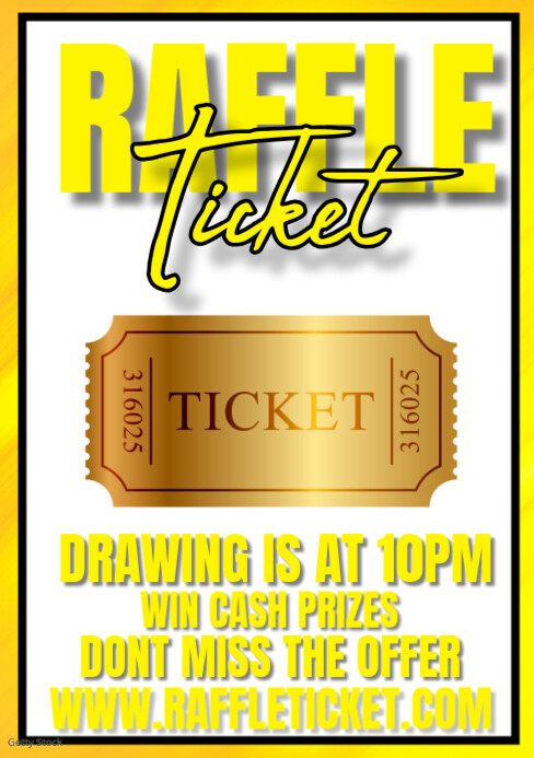 raffle ticket template | PosterMyWall