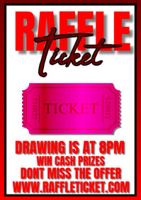 Raffle ticket professional template | PosterMyWall