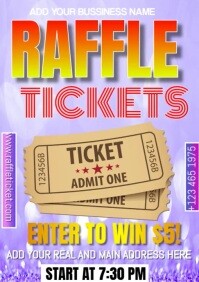 Best Raffle Ticket Design Raffle Tickets Template | PosterMyWall