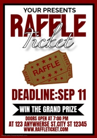 Corrupt Raffle Raffle Contest A5 Template | PosterMyWall