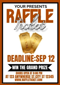 Best Raffle Ticket Design Raffle Tickets A5 Template | PosterMyWall