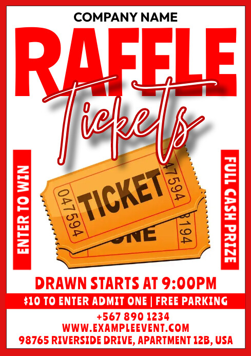 Raffle Ticket Wording Samples Customize 314+ Raffle Tickets Templates