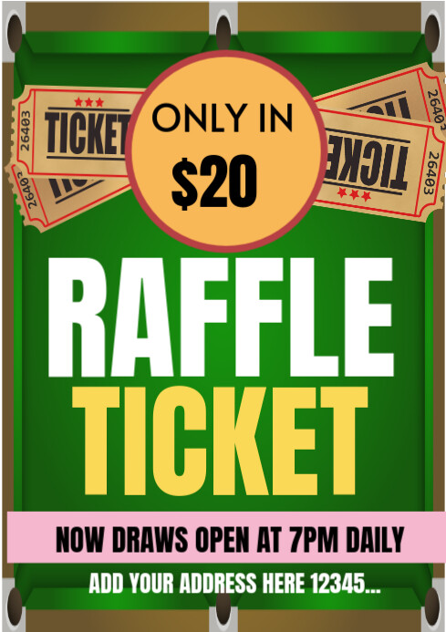 raffle Tickets Template | PosterMyWall