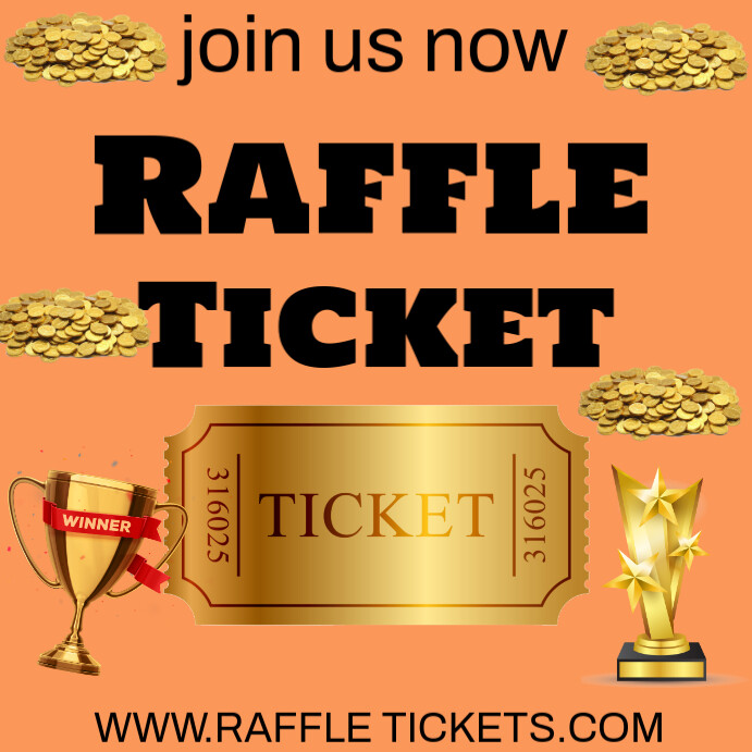 RAFFLE TICKETS Template | PosterMyWall