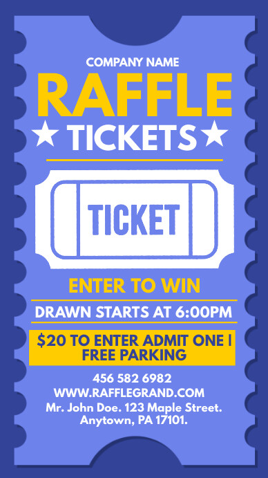 raffle tickets Template | PosterMyWall