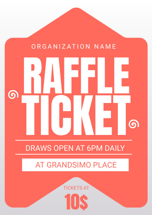 raffle tickets Template | PosterMyWall