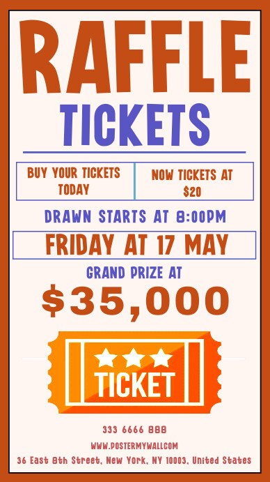 raffle tickets Template | PosterMyWall