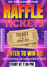 RAFFLE Tickets Template | PosterMyWall