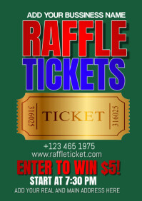 raffle Tickets A3 template