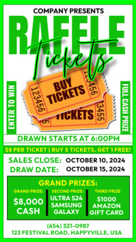 Stage Design Raffle Raffle Tickets Template | PosterMyWall