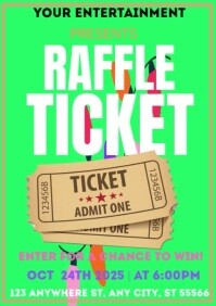 RAFFLE TICKETS Template | PosterMyWall