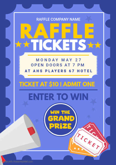 raffle tickets Template | PosterMyWall