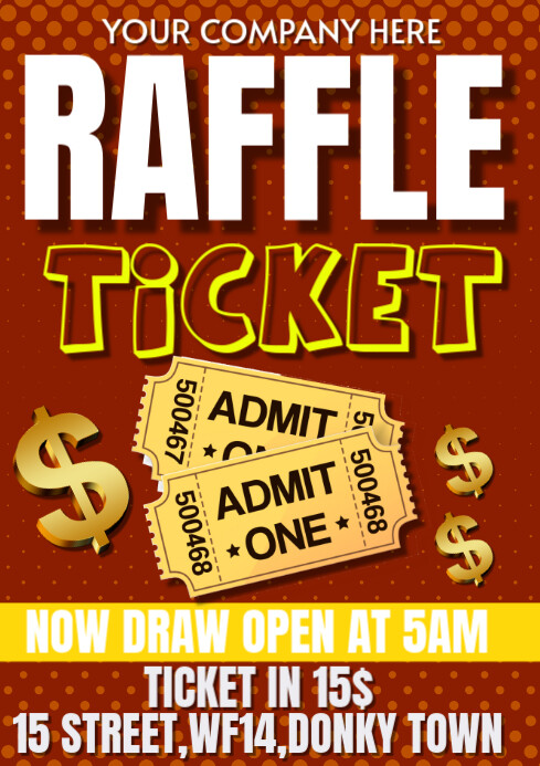 raffle tickets Template | PosterMyWall