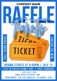Raffle Tickets A5 template