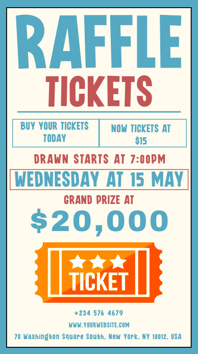 raffle tickets Template | PosterMyWall