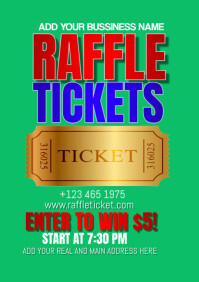 raffle Tickets A3 template