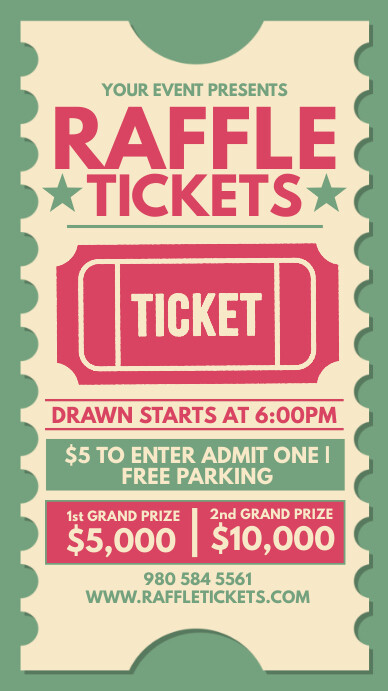 Raffle tickets Template | PosterMyWall