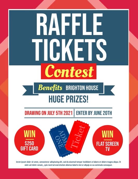 Red Raffle Sheet One Red Raffle Ticket
