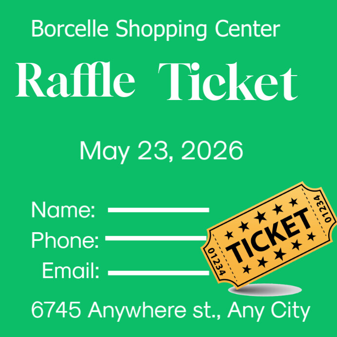 Plantilla de Raffle Tickets Instagram Ad | PosterMyWall