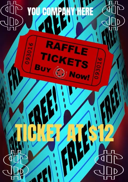 Best Raffle Ticket Design RAFFLE TICKETS Template | PosterMyWall